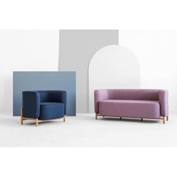 Polar 2-Sitzer-Sofa - Beliebige Farbe von Rahmen und Polsterung