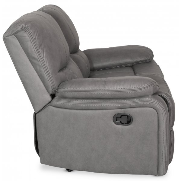 Relaxsofa 2-Sitzer grau Kinosofa + Fleckentferner fr Mbel
