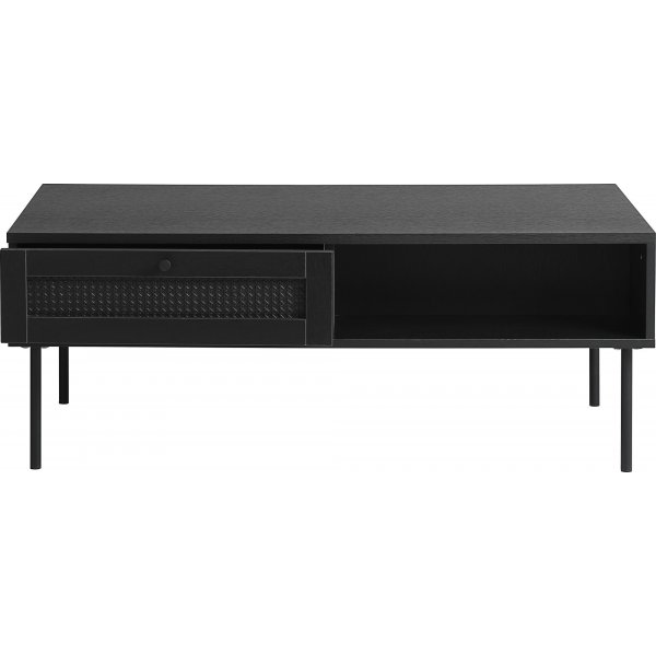 Menu schwarzer Couchtisch mit Schublade 110x60 cm