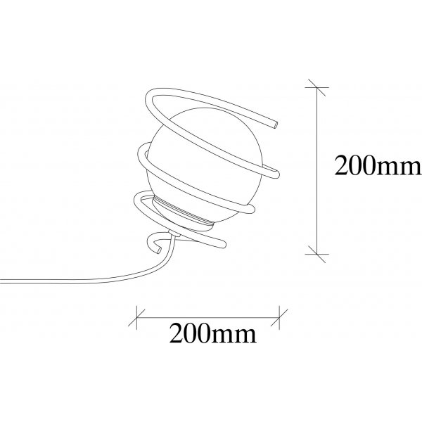 Elegance Wandleuchte 706-A - Schwarz