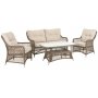 Loungegruppe - Sand | Naturfarbenes Kunstrattan