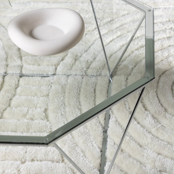 sterlen Couchtisch 100 x 100 cm - Silber