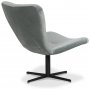 Milano Designer-Sessel - Hellgrau (Samt) / Schwarz
