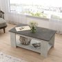 Luvio Couchtisch 15, 96x50 cm - Silber/Anthrazit