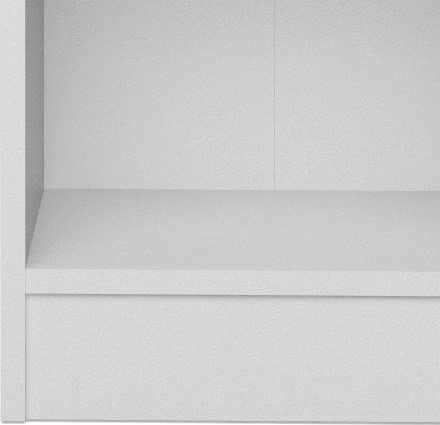 Einfaches niedriges Bcherregal - Wei