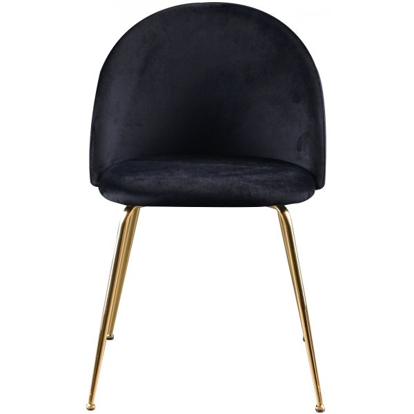 Deco Essgruppe 110 cm runt Tisch + 4 Art Stühle schwarzer Samt / Messing Deco Essgruppe 110 cm runt Tisch + 4 Art Stühle schwarzer Samt / Messing