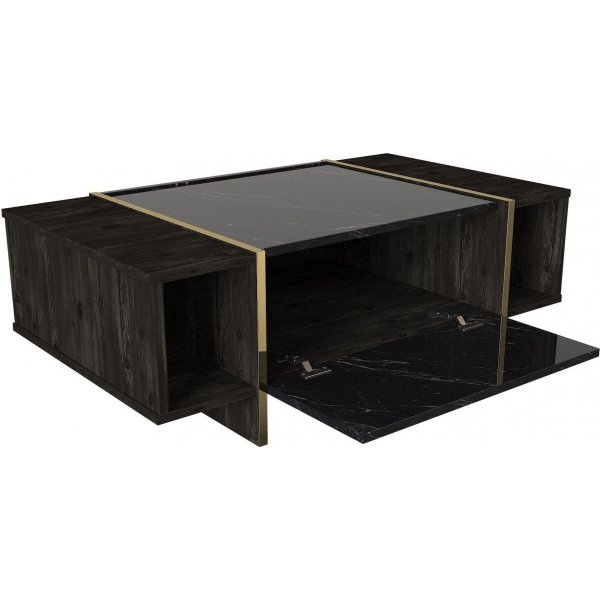 Veyron Couchtisch 103,8 x 60 cm - Schwarz/Gold
