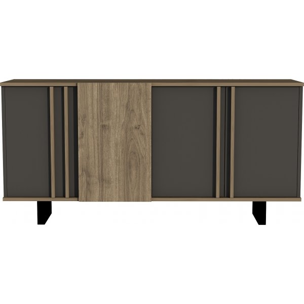 Deko-Sideboard - Nussbaum/Anthrazit
