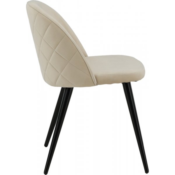 Alice Esszimmerstuhl - Beige Samt Alice Esszimmerstuhl - Beige Samt