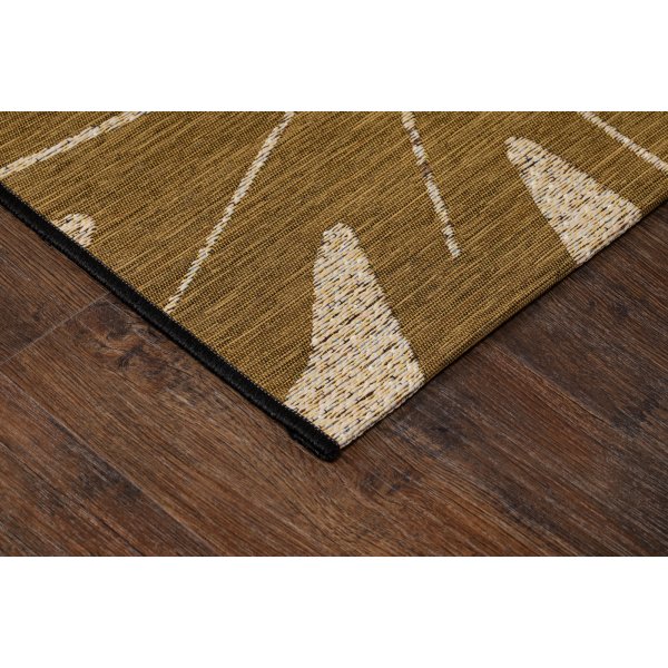 Domani Monstera flach gewebter Teppich Mehrfarbig Domani Monstera flach gewebter Teppich Mehrfarbig