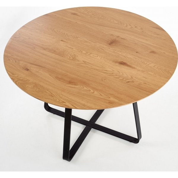 Raphael Esstisch 120 cm - Eiche/schwarz