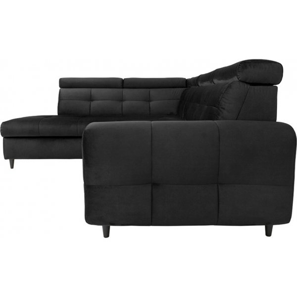 Matras Ecksofa mit offenem Ende links - Schwarz Matras Ecksofa mit offenem Ende links - Schwarz