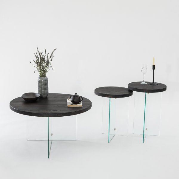 Serenity Beistelltisch-Set 35/35 cm - Anthrazit