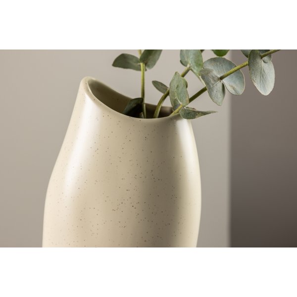 Ernst Vase - Beige/Schwarz Ernst Vase - Beige/Schwarz