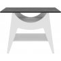 Ese Beistelltisch 100 x 35 cm - Wei/Schwarz