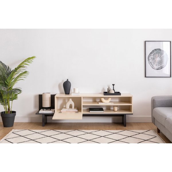 Frank TV-Stnder - Beige/Anthrazit