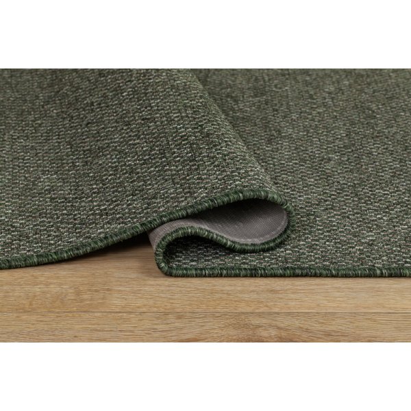 Zeus flach gewebter Teppich Smaragdgrn