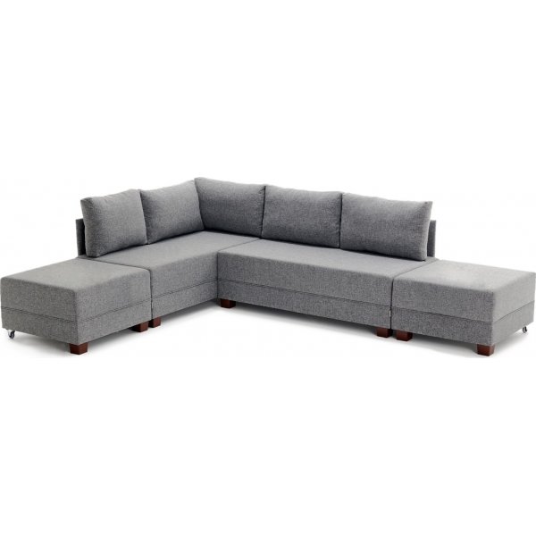 Ecksofa Fly - Grau
