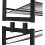 Sibel Schuhregal 92,5 x 163,5 cm - Schwarz