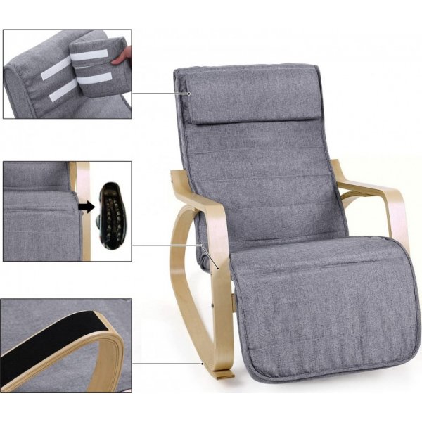 Ubbe Schaukelstuhl - Dunkelgrau