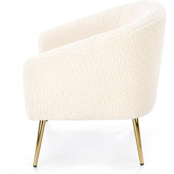 Bandera Sessel - Cremeweiß/Gold Bandera Sessel - Cremeweiß/Gold