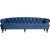 Oxford Deluxe 3-Sitzer-Sofa aus blauem Samt