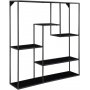 Weies Wandregal - Schwarz - 85x85x18