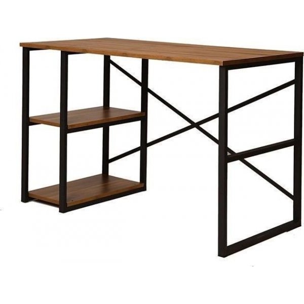 Athena Schreibtisch 120x65 cm - Kiefer/schwarz