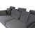 Brandy Lounge 3,5-Sitzer Sofa XL - Dunkelgrau (Samt) + Mbelpflegeset fr Textilien