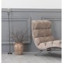 Kronos Liegesessel - Beige Samt