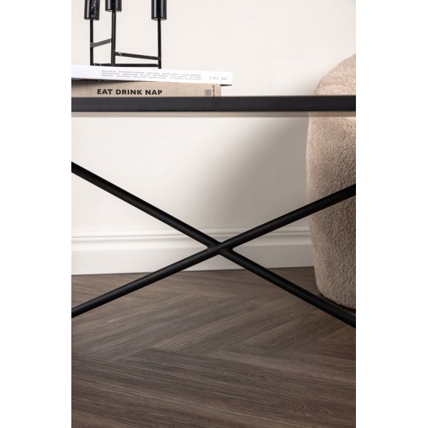 Couchtisch Pryor 110 x 70 cm - Schwarz