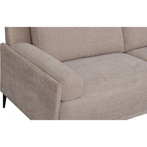 Sofa 3-Sitzer mit hoher Rckenlehne beige - Amsterdam
