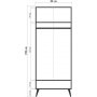 City Tulip Kleiderschrank - Beige