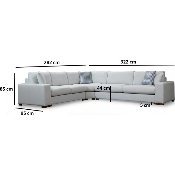 Ecksofa Lombardo - Beige Ecksofa Lombardo - Beige