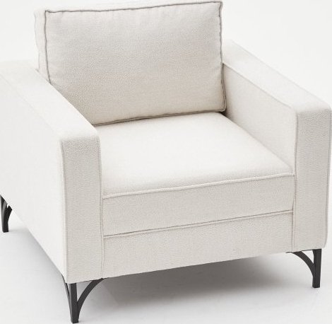 Sessel Berlin - Cremeweiß/Schwarz Sessel Berlin - Cremeweiß/Schwarz