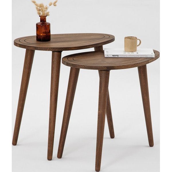 Ser Tisch 50 x 33 cm - Walnuss