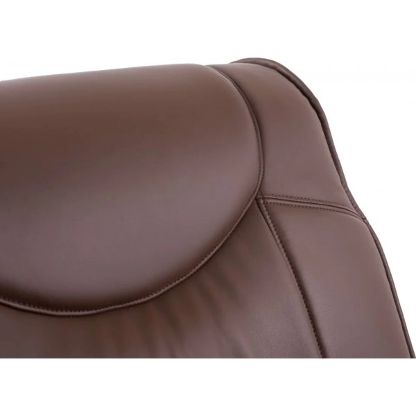 Jacqueline Liegesessel aus braunem Öko-Leder Jacqueline Liegesessel aus braunem Öko-Leder