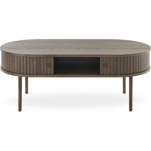 Slide Couchtisch 120 x 60 cm - Braun lackierte Eiche