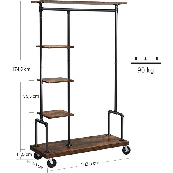 Marshal Kleiderst�nder - Braun/Schwarz