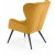 Halfman-Sessel aus gelbem Samt
