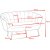 Kingsley 2-Sitzer-Sofa in Samt - Grn / Messing + Mbelpflegeset fr Textilien