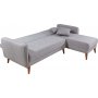 Aqua Schlafsofa rechts - Grau