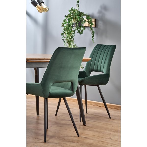 Mishi Esstisch 140-180 cm - Eiche/schwarz Mishi Esstisch 140-180 cm - Eiche/schwarz