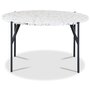 Terrazzo runder Couchtisch  80 cm - Cosmos Terrazzo & Untergestell AIR