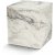 Cubo Beistelltisch 45 x 45 cm - Weier Marmor