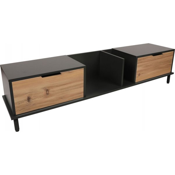 Ibiza Medienbank - Eiche/anthrazit Ibiza Medienbank - Eiche/anthrazit