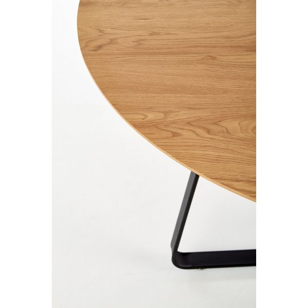 Raphael Esstisch 120 cm - Eiche/schwarz