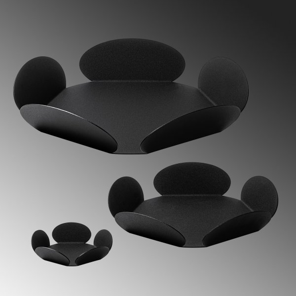 Rhodes Dekoschale - Schwarz Rhodes Dekoschale - Schwarz