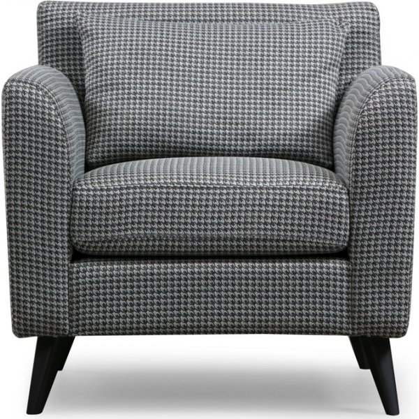 Nordischer Sessel - Schwarz/Weiß Nordischer Sessel - Schwarz/Weiß