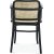 Stuhl Nr. 811 mit Rckenlehne und Sitzflche aus Rattan - Beliebige Farbe des Gestells